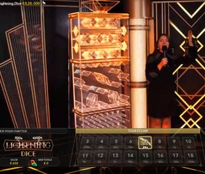 Lightning Dice est un jeu de dés en live pour faire fortune