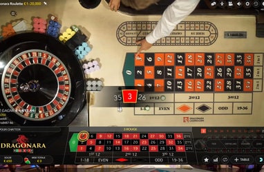 Roulette en ligne Dragonara Roulette en direct d'un casino Maltais