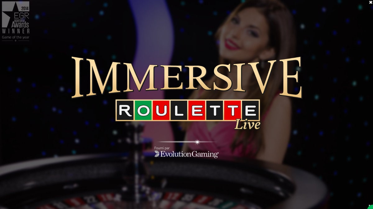 Roulette Immersive du logiciel Evolution