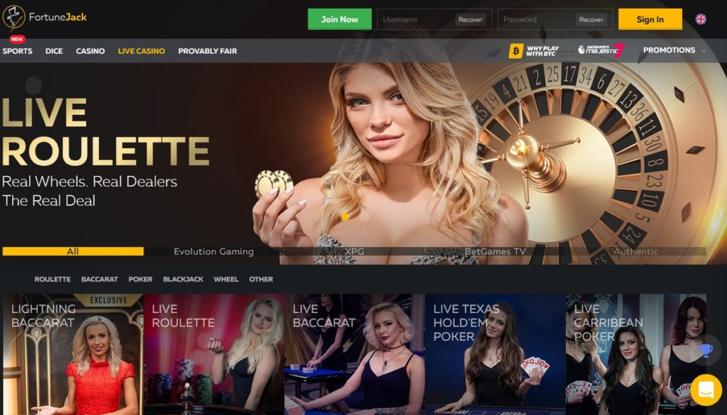 Casino Fortunejack en Bitcoin