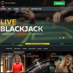 Détails sur les jeux avec croupiers en live sur FortuneJack