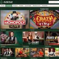 Dublinbet leader des casinos avec jeux en live