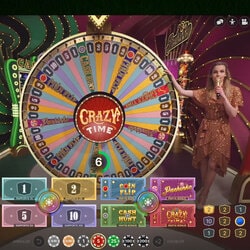 Roue de la Fortune Crazy Time sur Crésus Casino