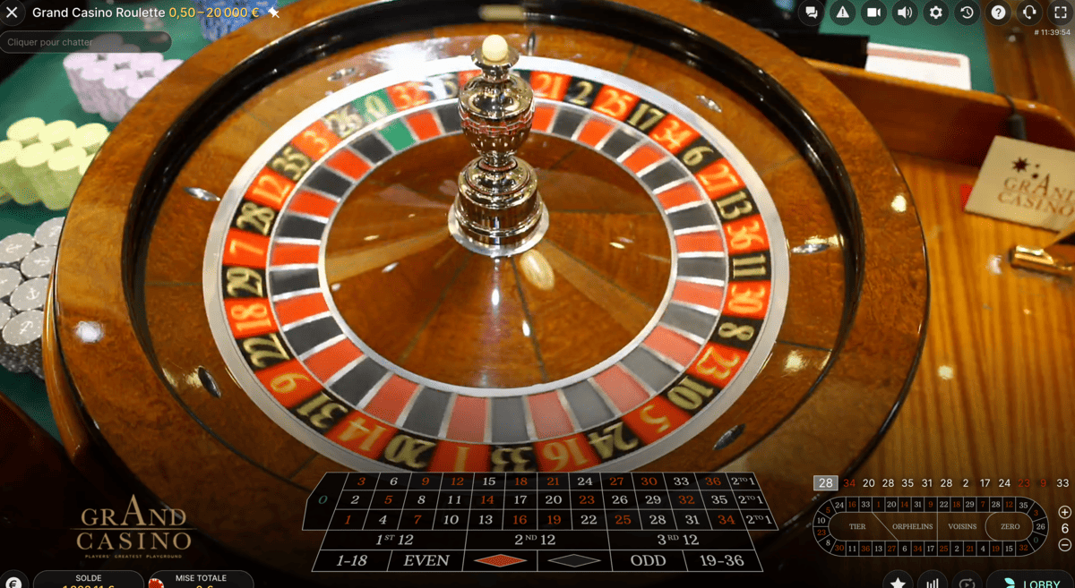 Cylindre Grand Casino Roulette