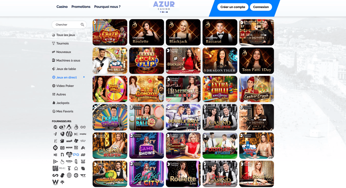 Live Azur Casino Live Azur Casino